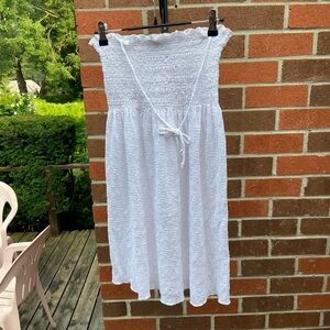 Vintage White Halter Beach Cover-up